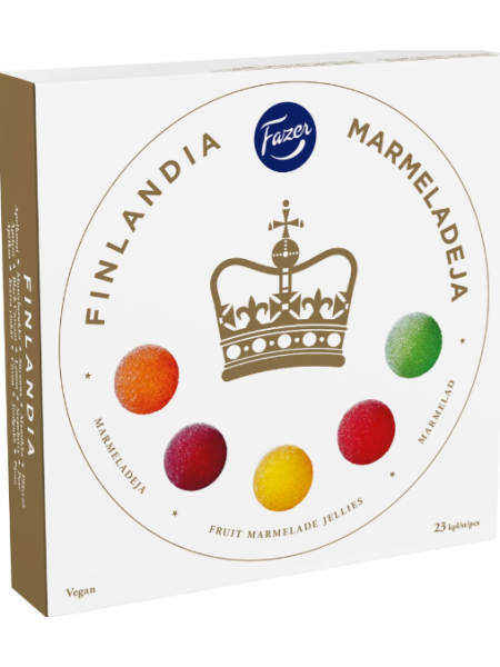 Мармелад 5 вкусов Fazer Finlandia marmeladi 500г
