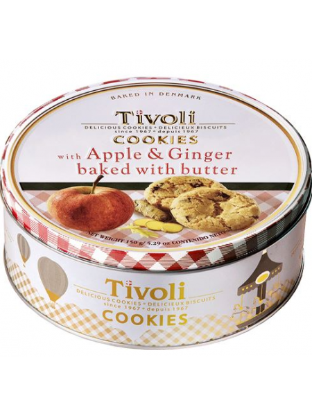 Печенье Tivoli яблочно-имбирное 150г в ж/б