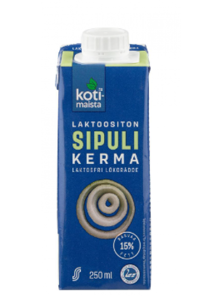 Сливки Kotimaista Sipuli безлактозные со вкусом жареного лука 15% 250мл