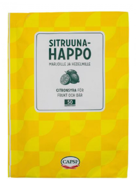 Лимонная кислота Capsi Sitruunahappo 50г