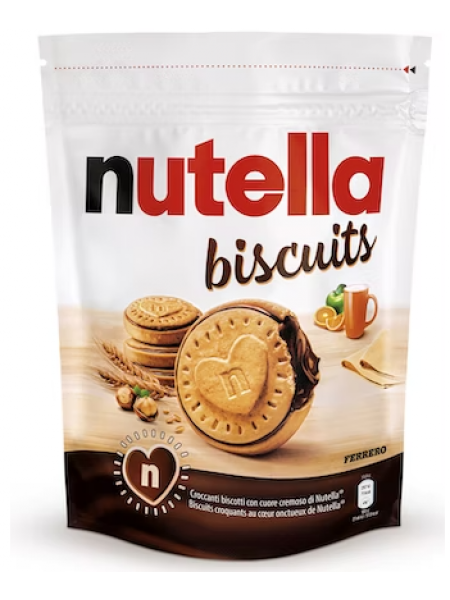  Бисквитное печенье с начинкой из фундука и какао Nutella Biscuits 14 шт 193г