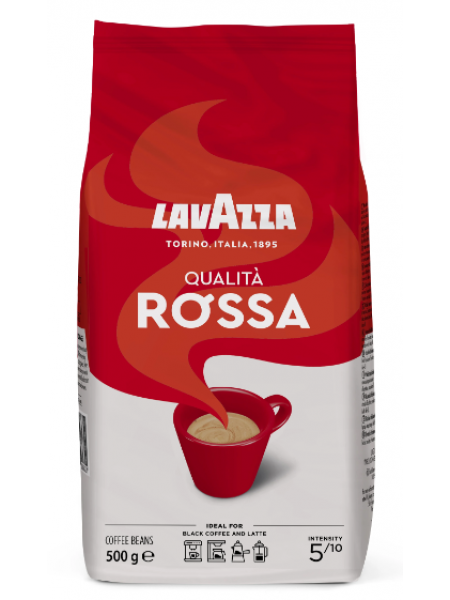 Кофе в зернах Lavazza Lavazza Qualita Rossa 500 г мягкая упаковка степень обжарки 5
