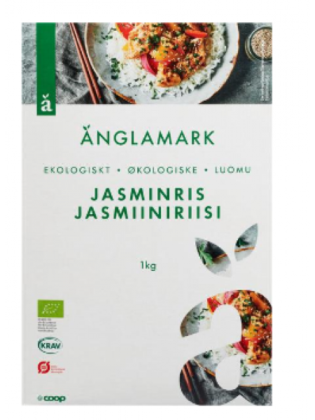 Органический жасминовый рис Änglamark jasmiiniris 1кг