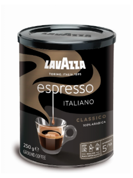 Кофе молотый Lavazza Espresso Italiano 250г в ж/б