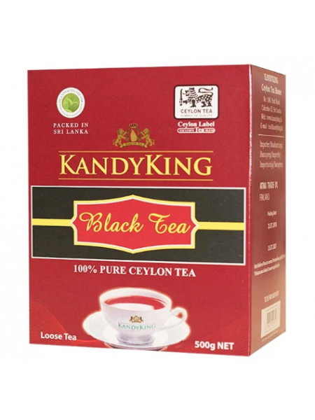 Классический черный цейлонский рассыпной чай Kandy King 500г