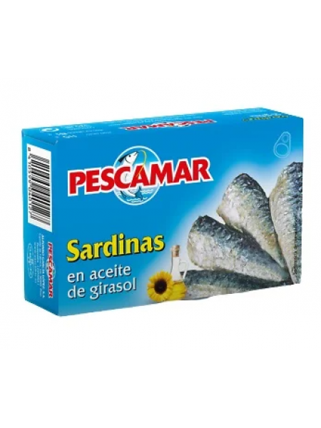 Сардины в подсолнечном масле Pescamar  Sardinas 115 г