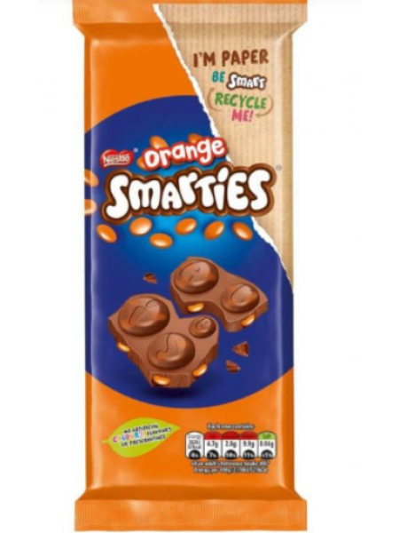 Молочный шоколад Smarties Orange с апельсином 90г
