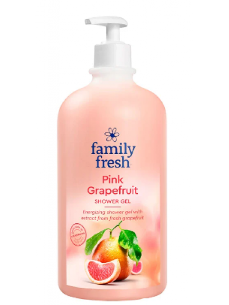 Гель для душа Family Fresh Pink Grapefruit 1000мл розовый грейпфрут 