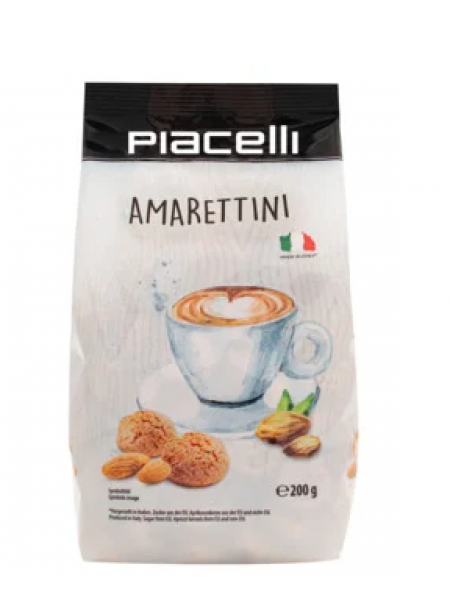 Классическое итальянское печенье Piacelli Amarettini 200г амаретто 