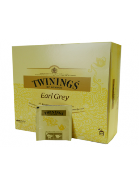 Черный чай в пакетиках Twinings tee Earl Grey 100шт 2г