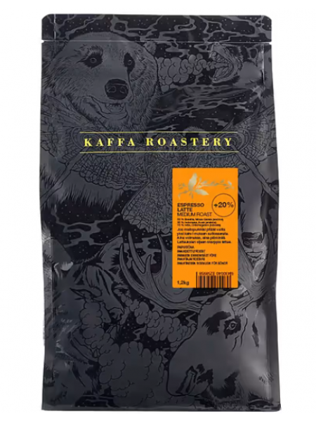 Кофе в зернах Kaffa Roastery Espresso Latte 1 кг + 200 г