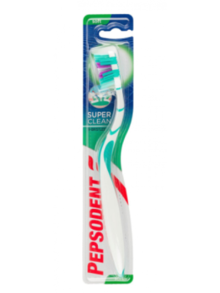 Мягкая зубная щетка Pepsodent Super Clean soft