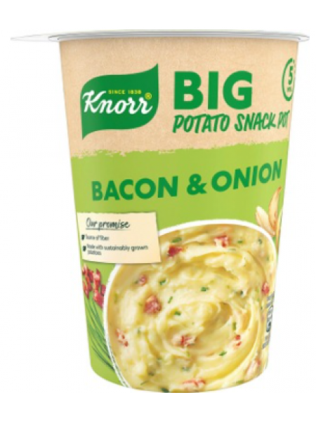 Готовая еда Knorr Snack Pot Big Bacon & Onion 76 г пюре бекон и лук