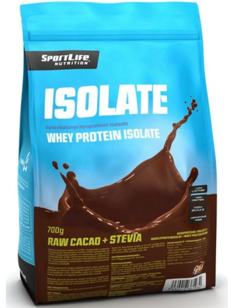 Порошок сырого какао-сывороточного протеина Sportlife Nutrition Isolate 700г