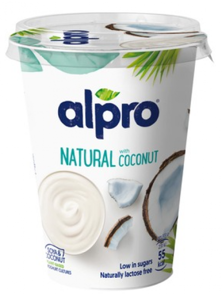 Соевый йогурт Alpro Natural Coconut 500г со вкусом кокоса