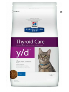Корм для кошек с гипертиреозом Hills Thyroid Care y/d 1,5кг 