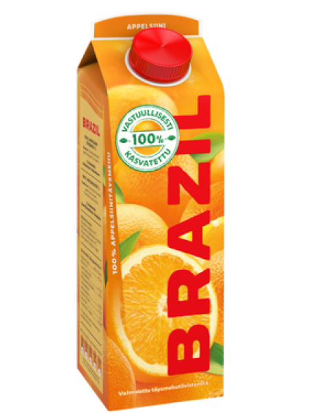 Бразильский апельсиновый сок Brazil Appelsii 100% 1л
