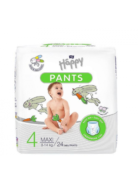 Подгузники Bella Baby Happy pants maxi 4 размер 8-14кг 24шт