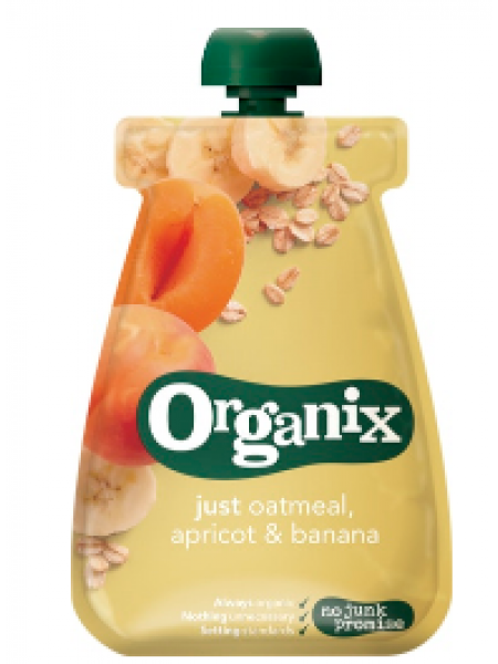 Готовая каша абрикос банан Organix Just Puuro, Aprikoosi & BanaaniAlkaen 100 г с 6 месяцев