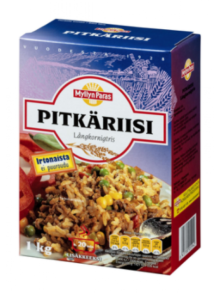 Длиннозерный рис Myllyn Paras Pitkäriisi 1 кг