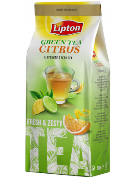 Зеленый цитрусовый чай Lipton 150г