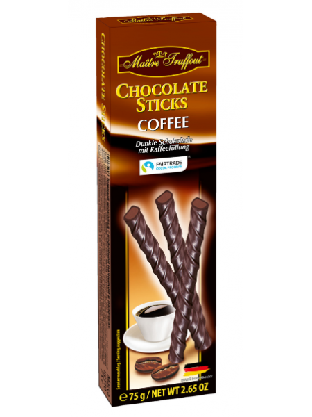 Шоколадные палочки Maitre Truffout Chokolate Coffee 75г