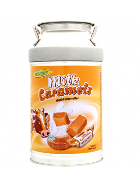 Конфеты коровка WOOGIE Milk Caramels 250г в бидоне 