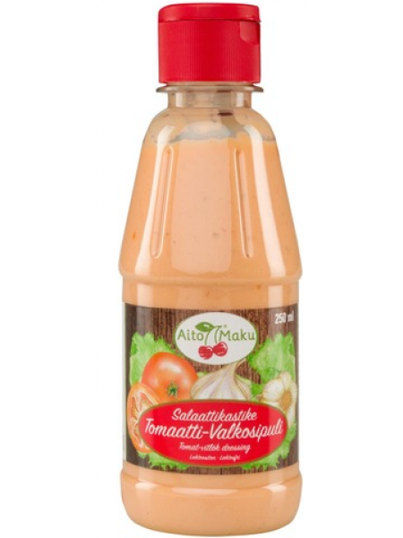 Салатная заправка Aito Maku Salaattikastike Tomaatti-Valkosipuli 250мл без лактозы
