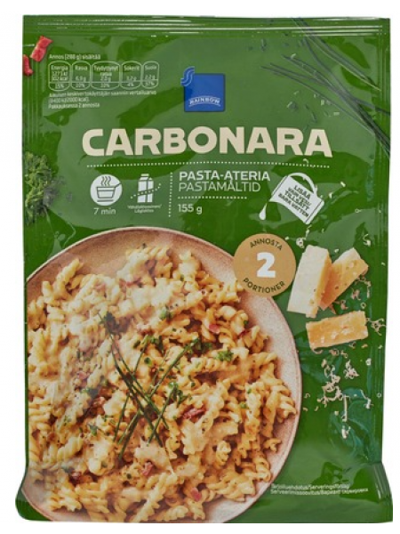 Паста карбонара Rainbow Carbonara 155г 2 порции