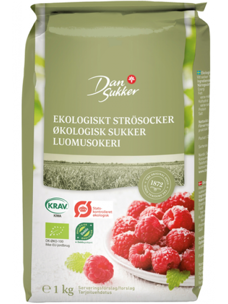 Органический сахар Dansukker Luomusokeri 1 кг