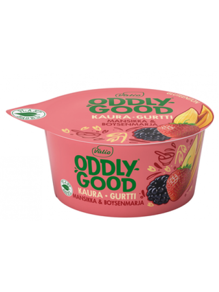 Йогурт на основе овса Valio Oddlygood 150г малина и ягода бойзена